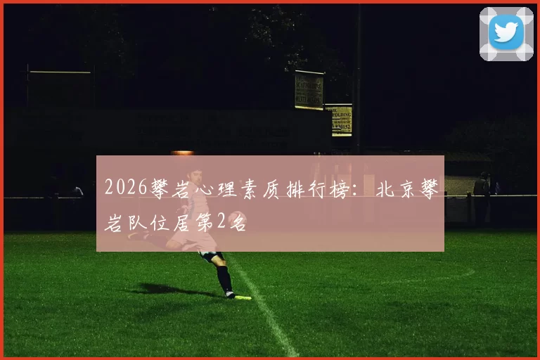 2026攀岩心理素质排行榜：北京攀岩队位居第2名